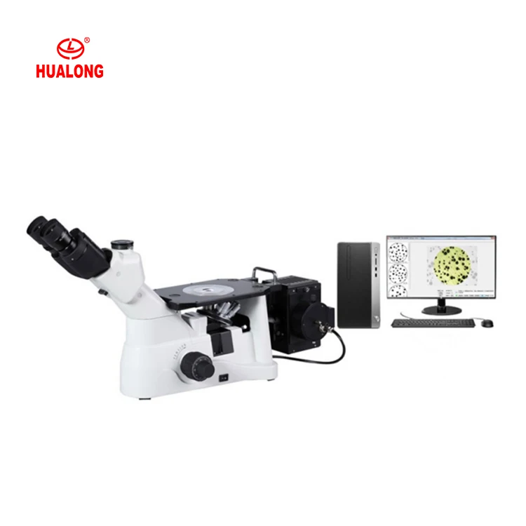 HL201-BW 1000x Trinocular Inverted Phase Contrast Microscope