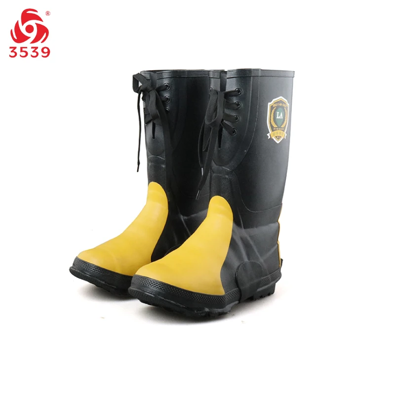 3539 Heavy Duty Rubber Work Boots Comfortable Steel Toe Rubber Metatarsal Mining Boots