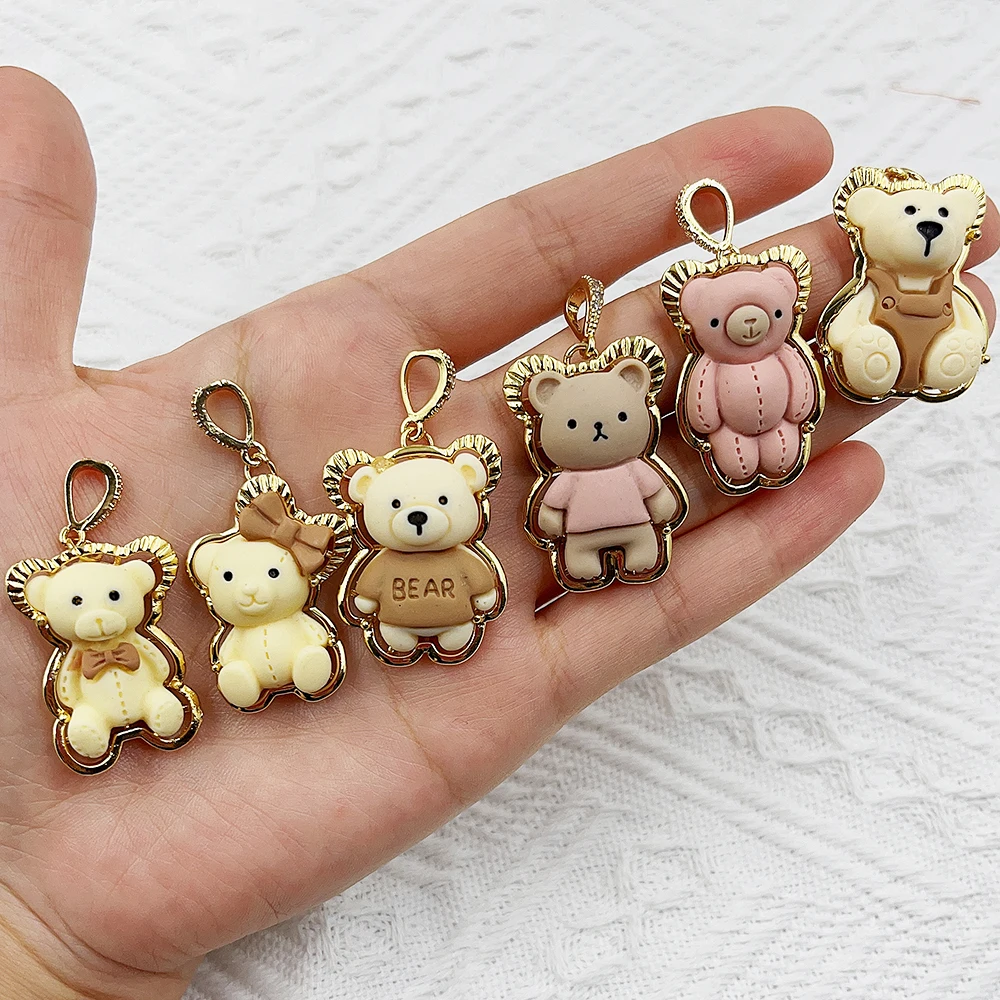 Kawaii Hello Kitty Rubber Gold Metal Charms for Bracelet Jewelry Making Wholesale