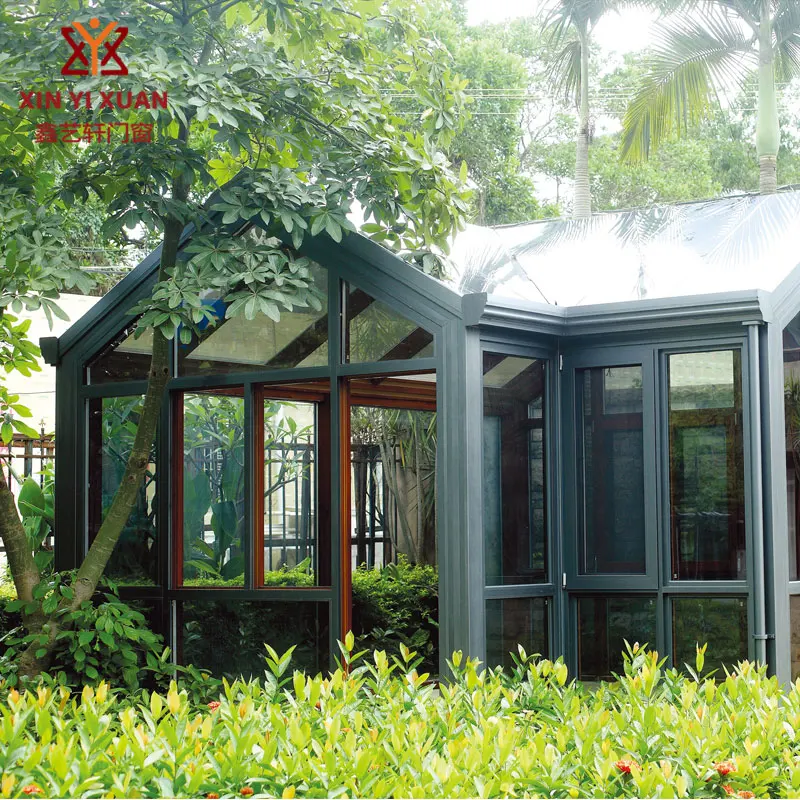 
Latest design indoor glass greenhouse cold climate winter gardenminimalist winter garden conservatory sun room 