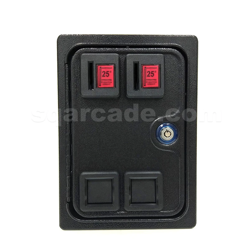 25 Cents Coin Door American Style Dual Coin Selector Door With Microswitch For Arcade Game