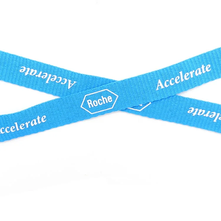 
Polyester material custom silk screen logo designer lanyards for keys 