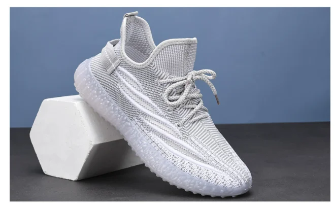 Original Quality Custom Brand Logo Reflective  350 V2 Men Sports Shoes Running Sneakers Women