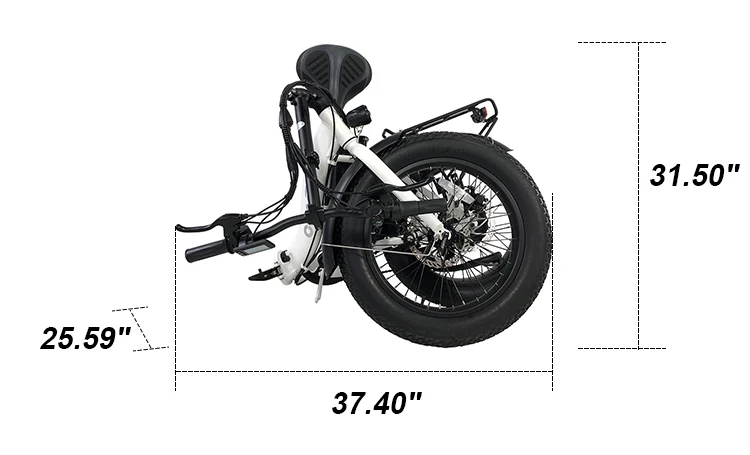 USA Warehouse Powerful 20 inch Fat Tire Folding E bike electric bicycle 48V 500W 750W Foldable Ebike Electric Bike For Adults 17