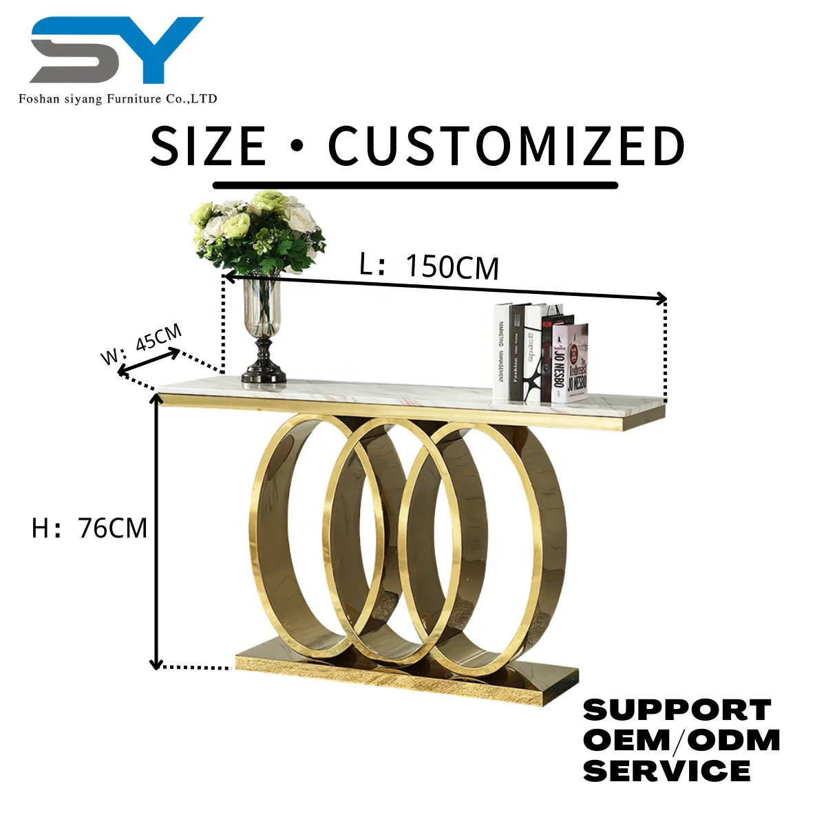 Мебельная консоль из нержавеющей стали, консоль для прихожей с инкрустацией в виде костей, консоль для стола и зеркальная консоль