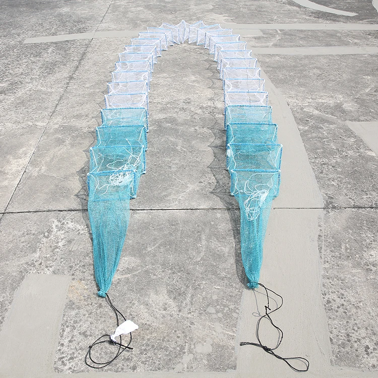 Factory Directly Supply Great Wall Cage Fishing Lobster Traps Cheap Rectangular Foldable Crab Fish Trap Manufactured In China