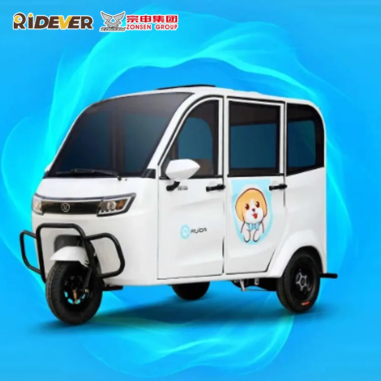 Three Wheels Cargo Ruida K1 K2 Four Doors Big Power Full Cabin 1200W Rain Proof Home Use Cargo Zongshen