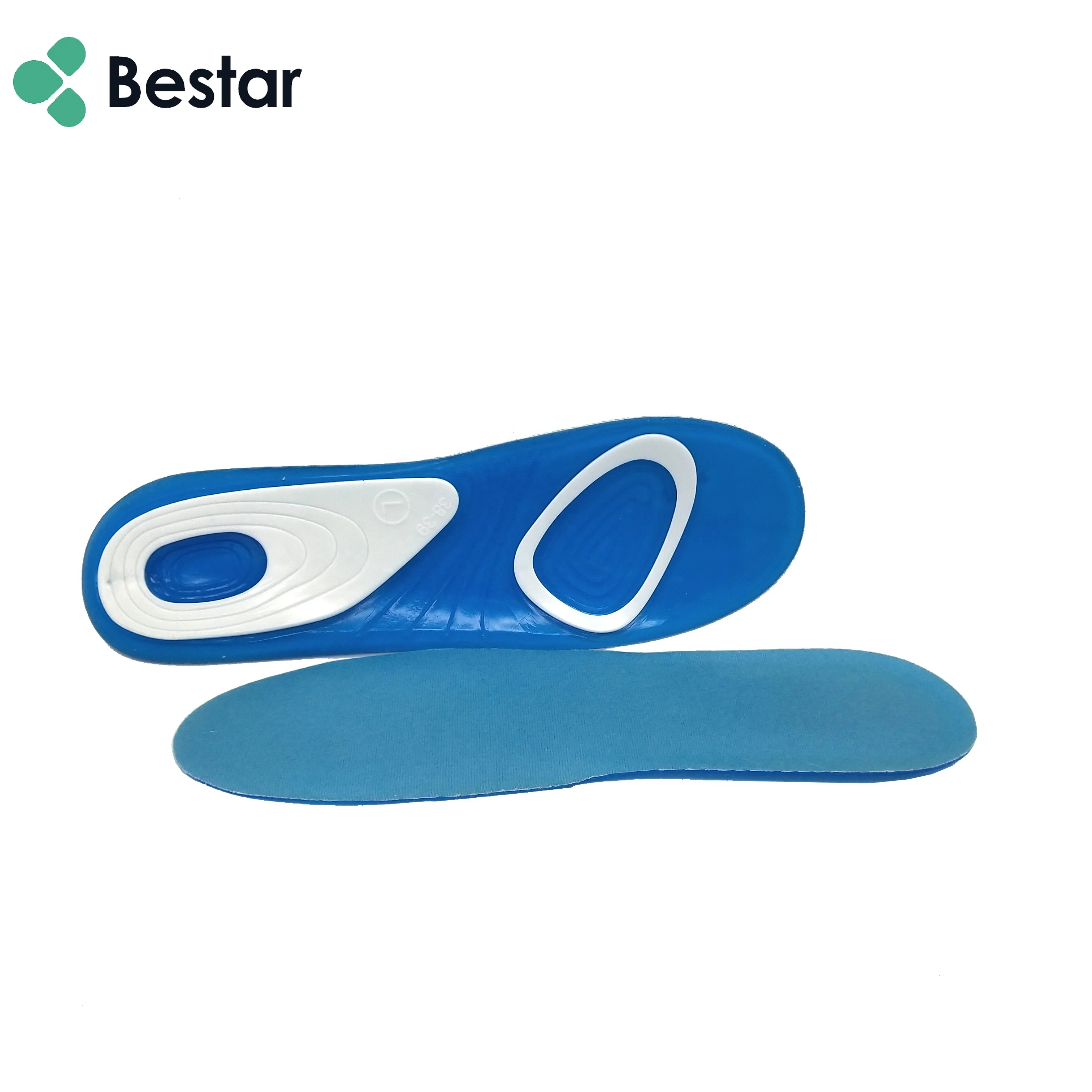 Bestar Hot Selling Soft and comfort Insol Sneaker Insole Antisweat Silicone Insoles