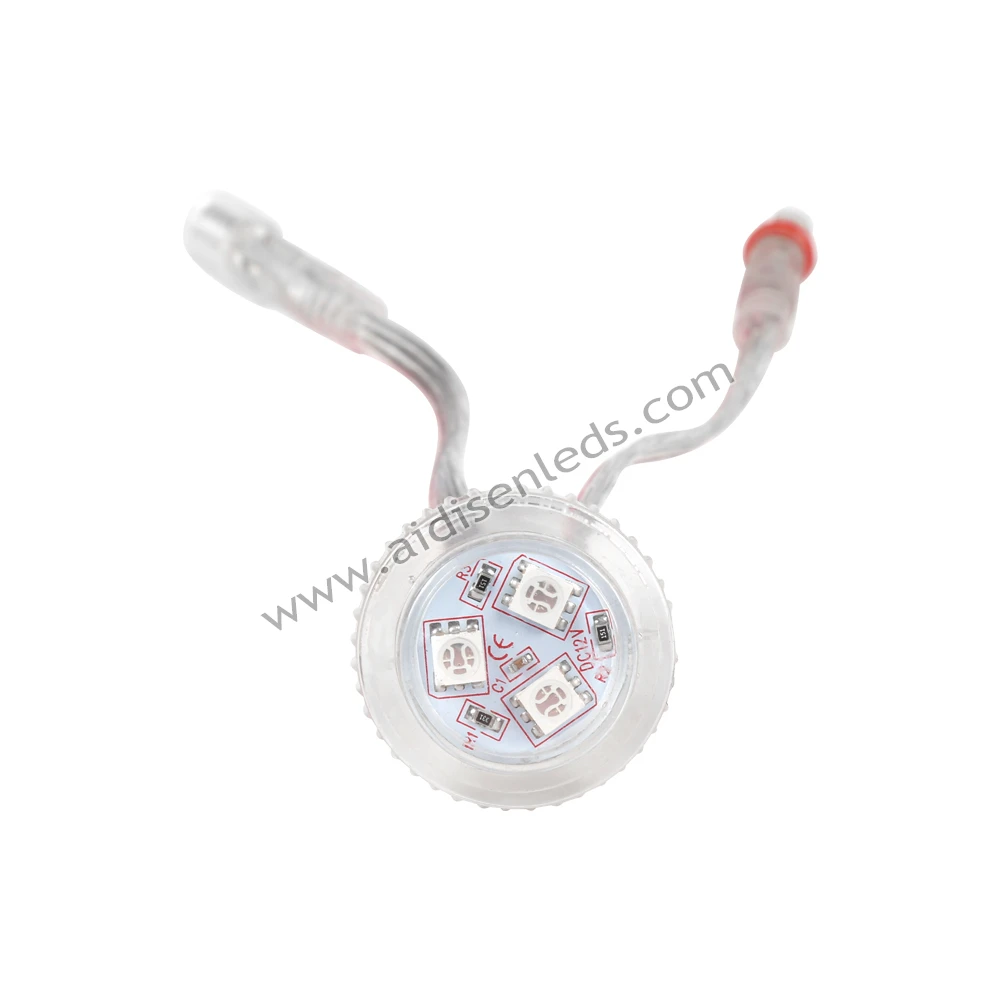 Outdoor Commercial LED Pixel Light 30mm WS2811 RGB Pixel Landscape Lighting Auto CAD Layout IP20 IP68 Changeable Emitting Color