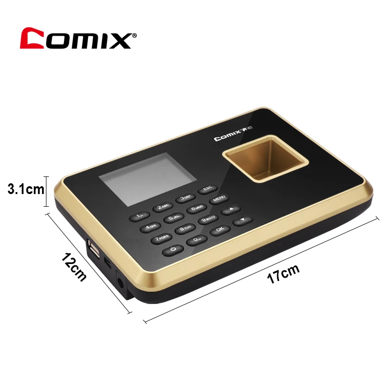 Biometric and Finger print Employee Recognition temperature scanner and time Electronic Attendance Machine For Comix