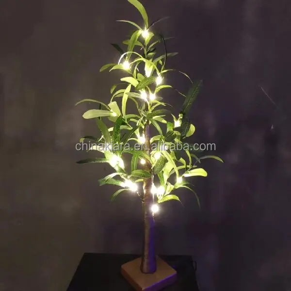 Top Sale  Christmas indoor Outdoor 2   Feet   Lighted tree  24  Warm White Led Olive Tree Lights Christmas Tree with Led Lights