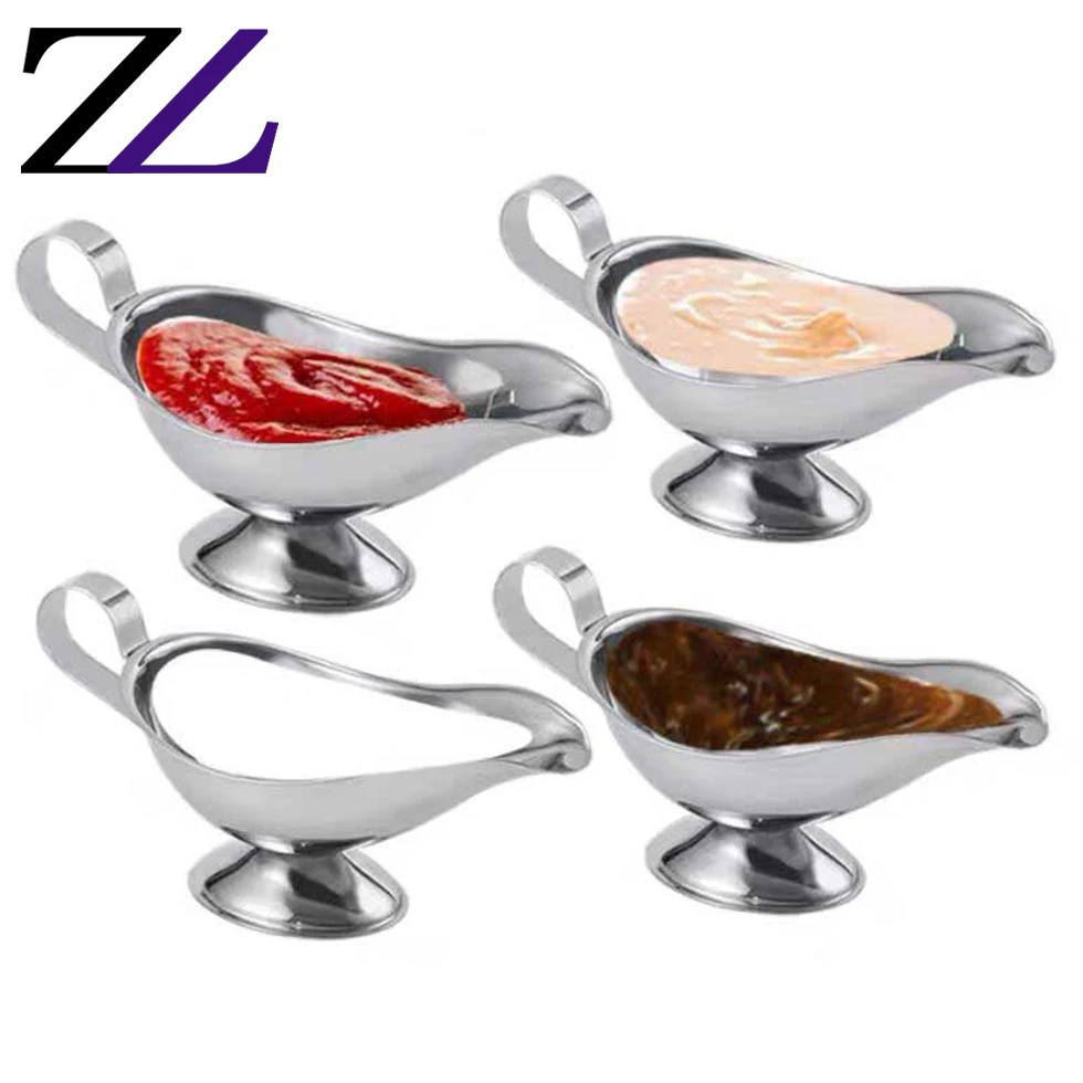 Serving Tapered Lip Spout Saucier pour the juice tools vessel sauce dish jug steak tomato cheese gravy sauce holder/sauce boat