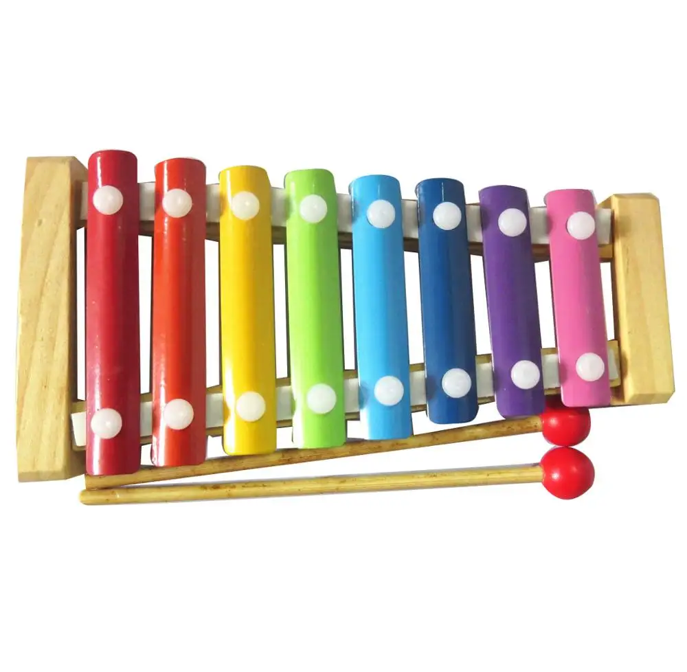 DF918A 8key  mini wooden music xylophone percussion chinese musical instruments