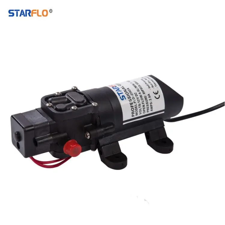 STARFLO FLO-2202A Мини Портативный электрический самовсасывающий морской насос/диафрагменный водяной насос 12 В постоянного тока для лодки и
