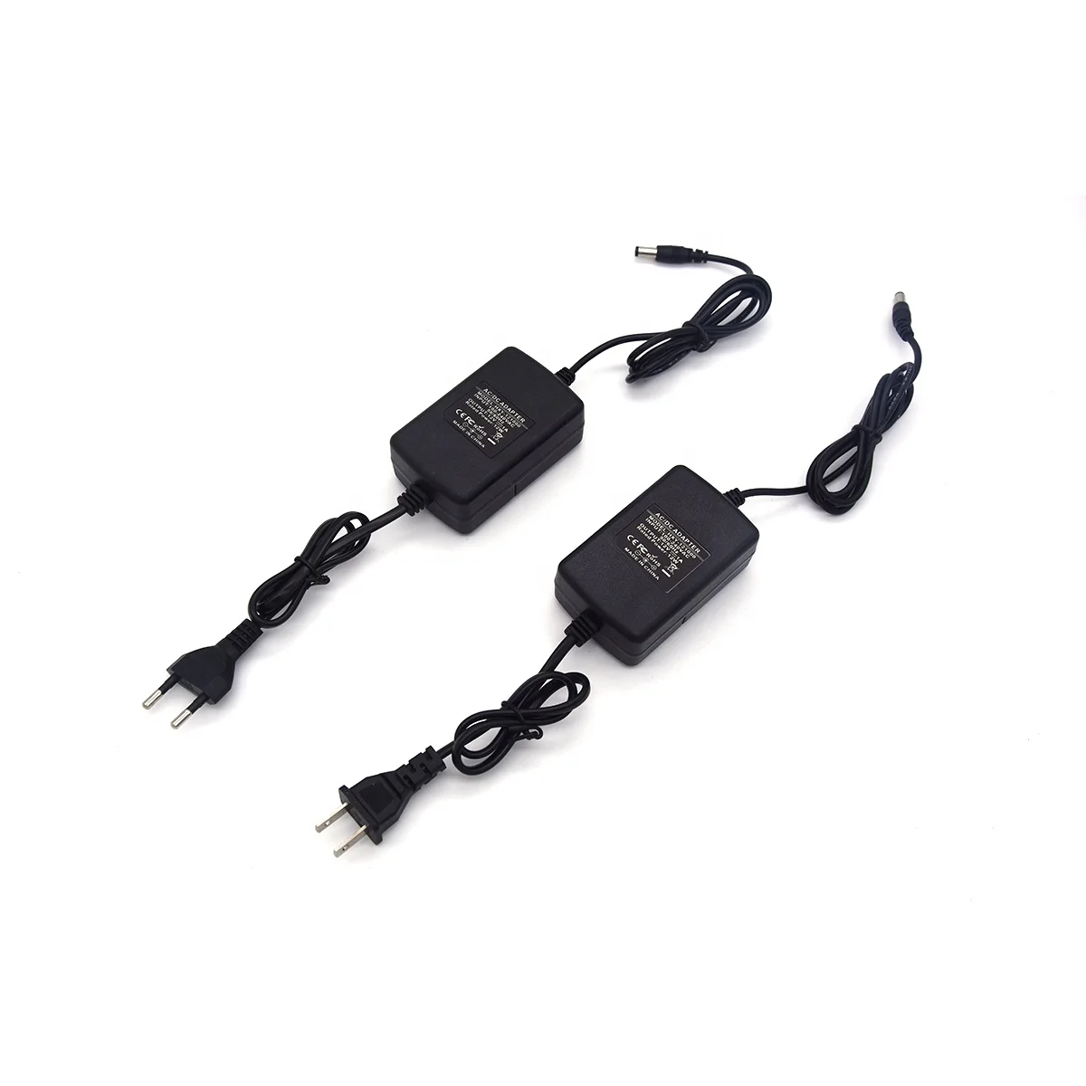 Factory direct 12W two-wire desktop power supply adapter with eu us pulg 12v1a power adapter for DVD camera PDH