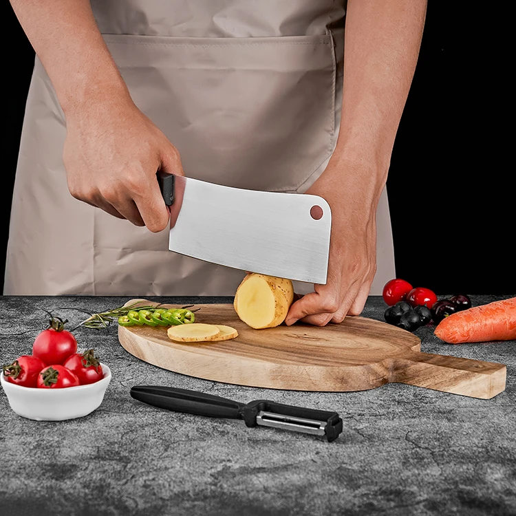 Excellent Japanese Kitchen Knife Set Stainless Steel Houseware 8 Pieces Kitchen Scissors Knife Carving Paring Knife