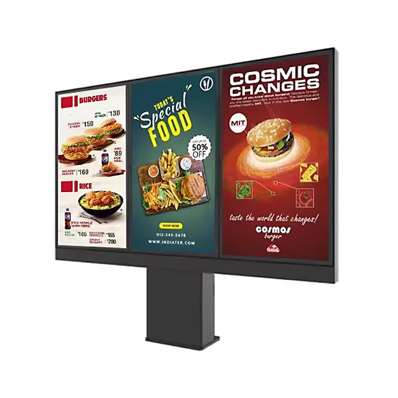 4K HD Lcd Рекламное оборудование доска рекламный сенсорный экран Тотем Крытый Android Digital Signage