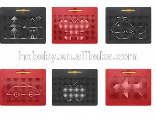 Portable Children Learning Tool Magnetic Drawing Board Educational Toys For Kids With 714 Dots