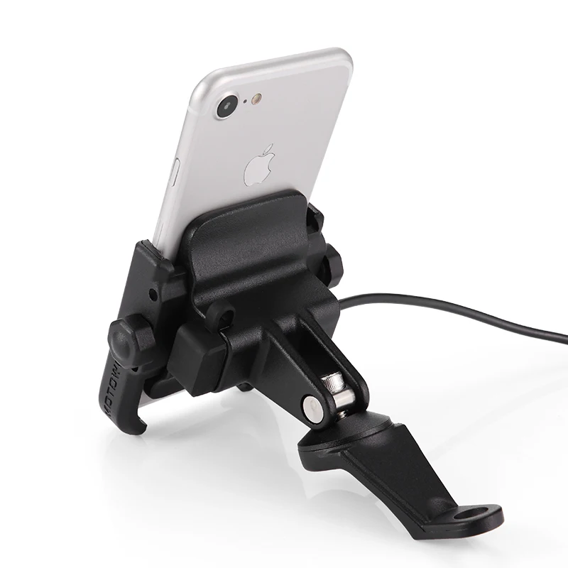 Беспроводное зарядное устройство MOTOWOLF GPS универсальные запчасти для мотоциклов передняя Подставка сотового телефона держатель электрического