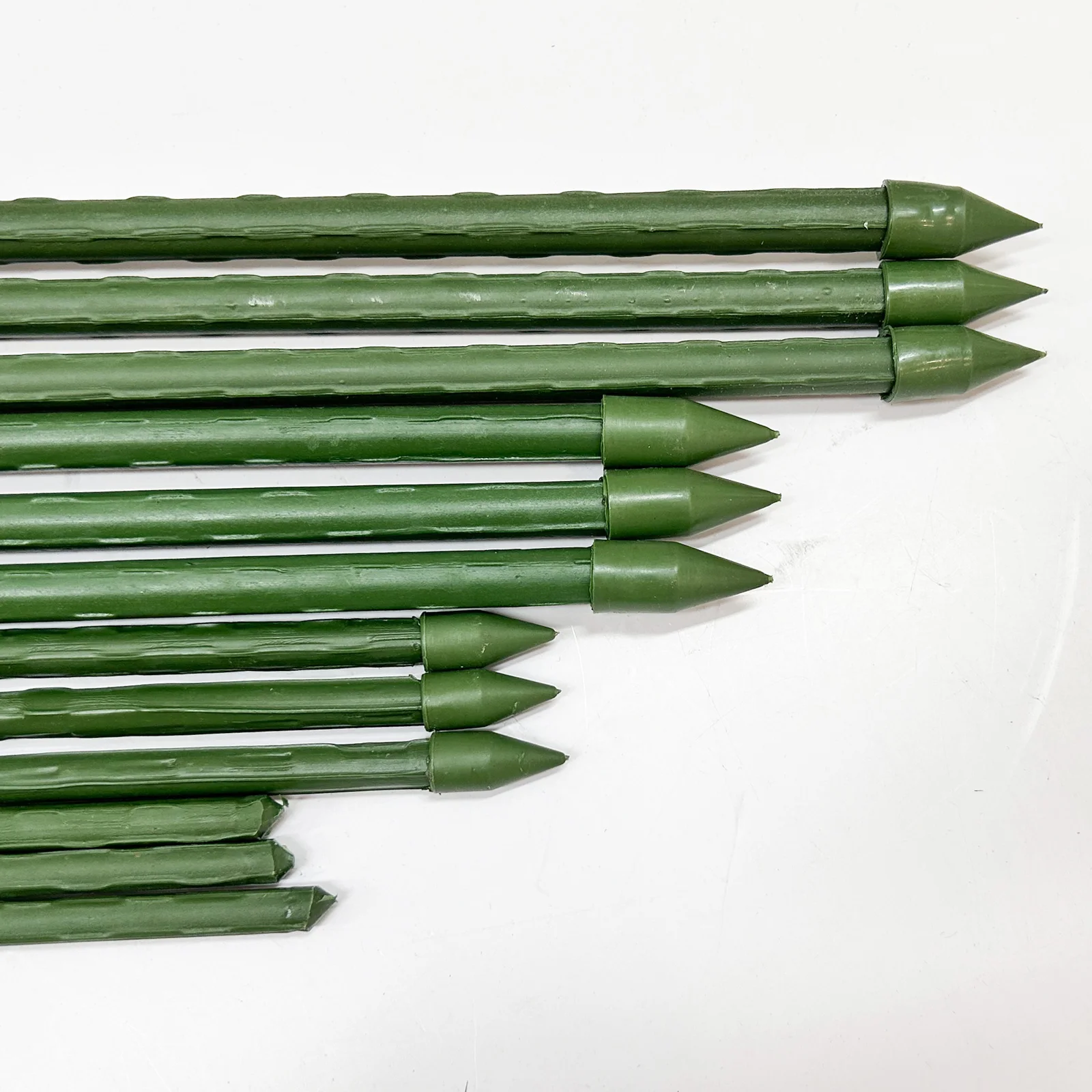 Garden Stakes Plastic Coated Steel Plant Support Stakes for Vegetable Pepper Indoor Outdoor Plants