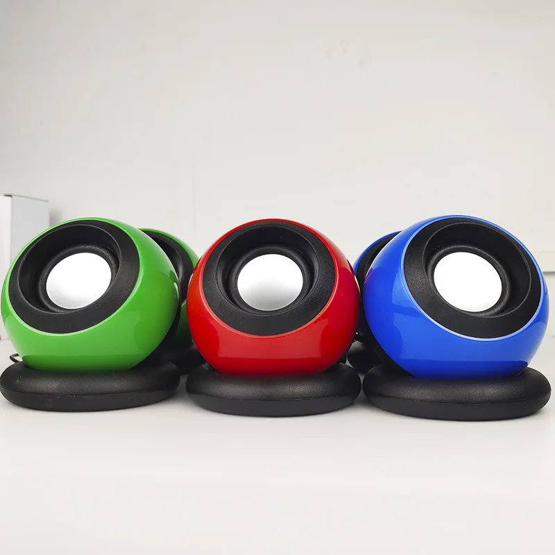 D-008 Computer Speaker Magic Ball Home Mini Speaker Mini Wired Desktop Speaker
