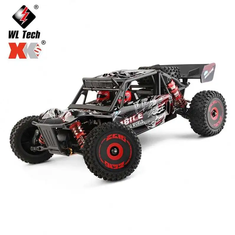 Wltoys 124016 электрический бесщеточный Радиоуправляемый грузовик 1/12 4WD сплав гоночный скоростной автомобиль в пустыне 75 км/ч