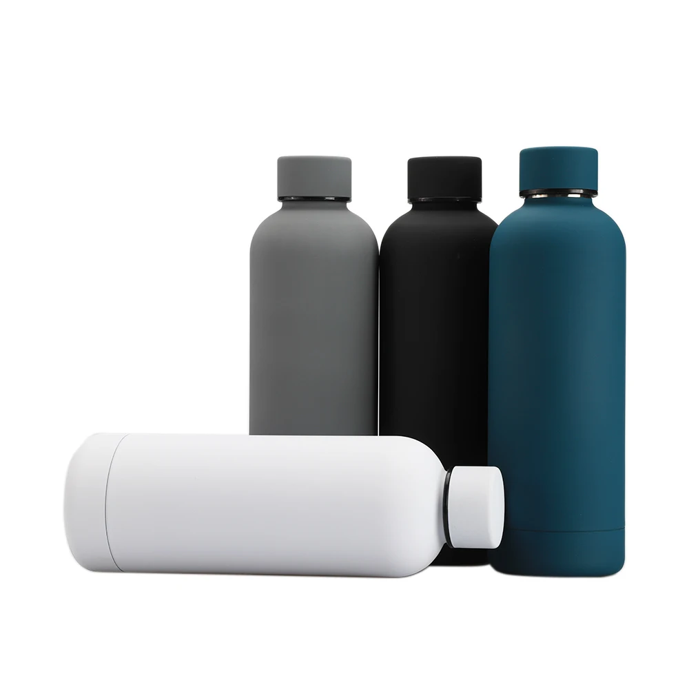 Double Wall Stainless Steel Water Bottle with Bamboo Lid BPA-Free Vacuum Insulated for Outdoor for Giveaways