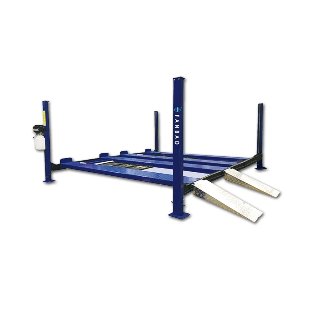 Hot Sales portable 4 post lift delivered and installed 4 post parking lift for four cars most popular in stock Good Review