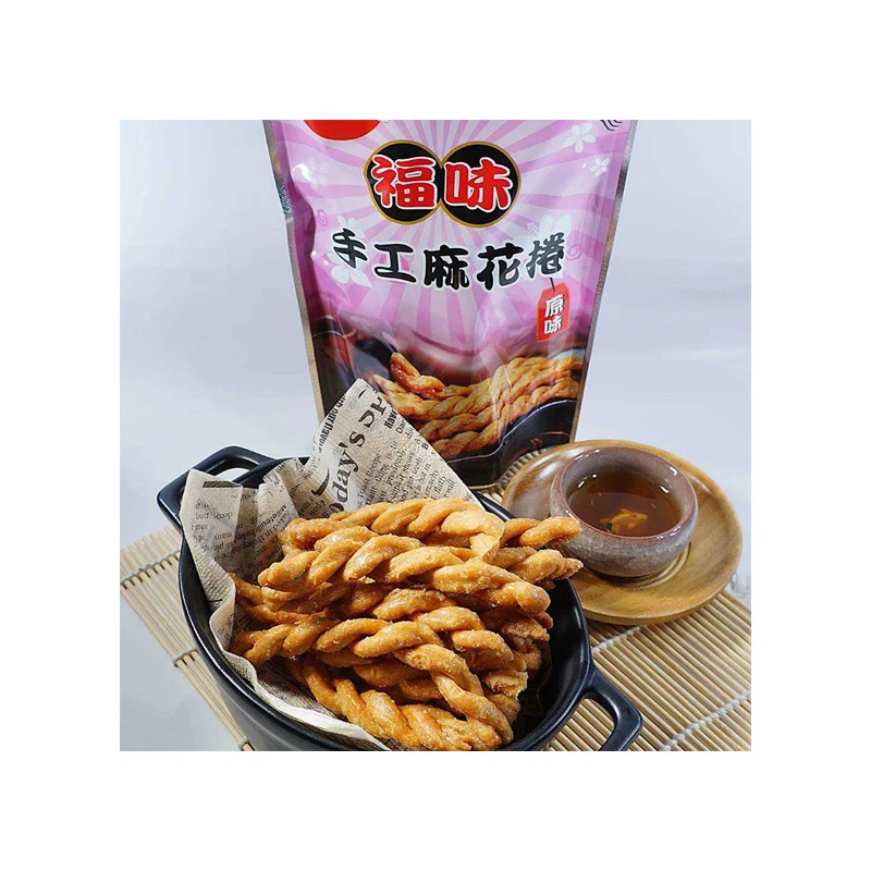 Factory wholesale Taiwan snack brand crispy twist roll snack food healthy original crispy twist roll taralli