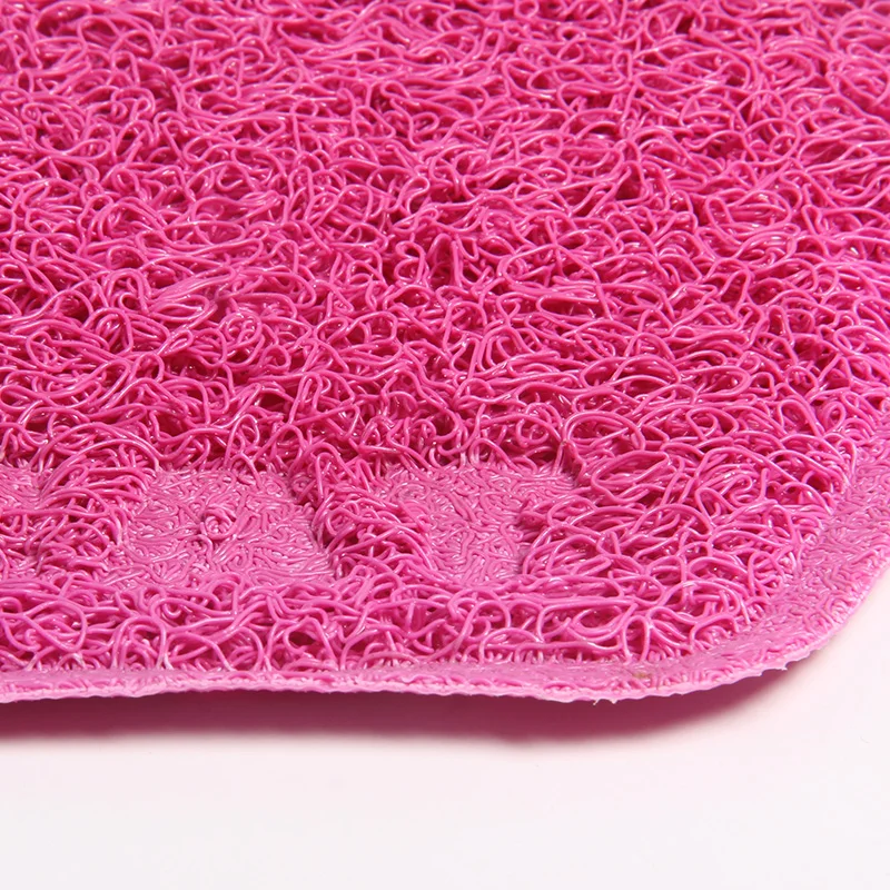 
Direct deal Paw Shape Pet Dog Puppy Bowl Placemat PVC Cat Litter Box Mat 