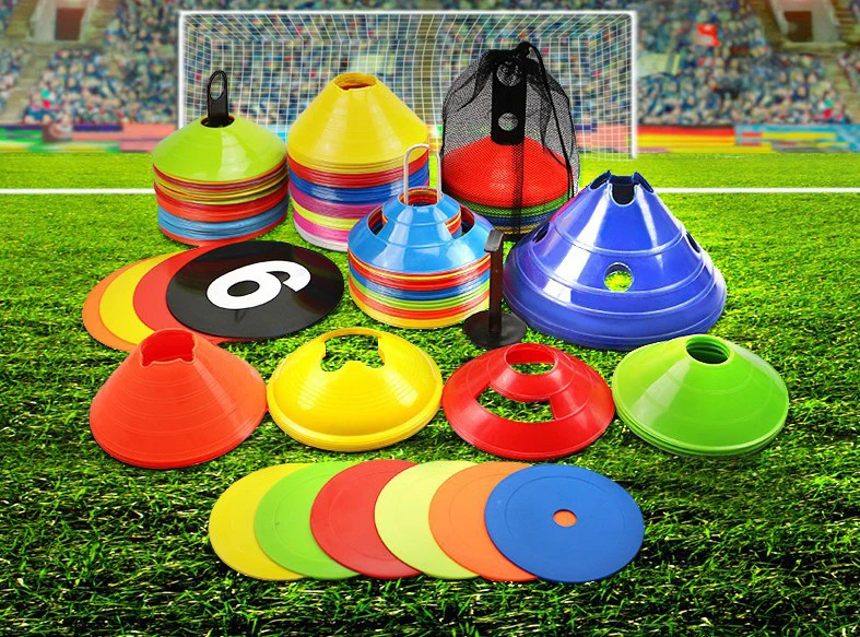 Custom Sports Soccer Cones Training Equipment Set Of 10 Field Cone Markers Agility Cones For Sports