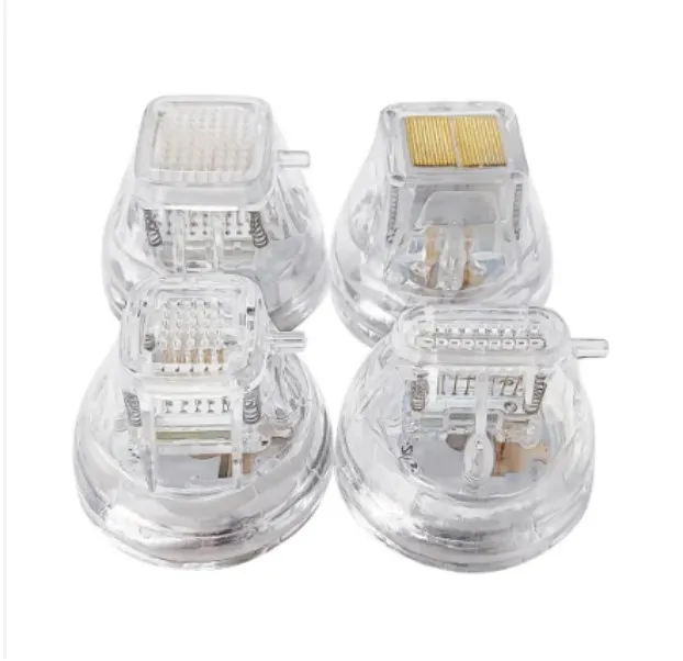 wholesale  Nano Micro Needle Tips Gold Plated Insulated Disposable 10  25 64 Pins Rf Fractional Microneedling Cartridges