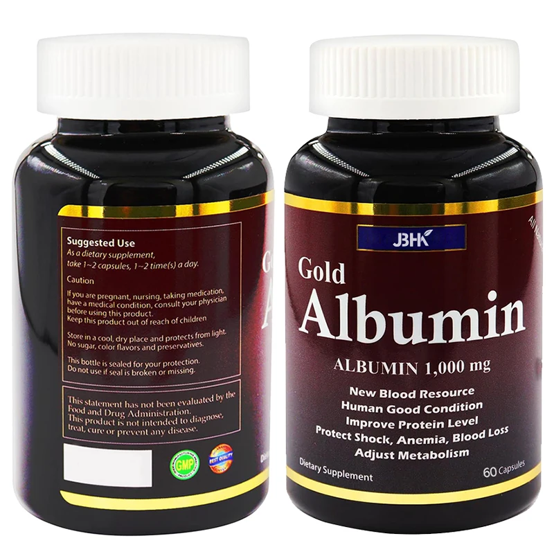 OEM Albumin Protein Supplement Extra Strength  60/120 Capsule Healthy Kidney Liver Promote General Wellness Energy Support Life