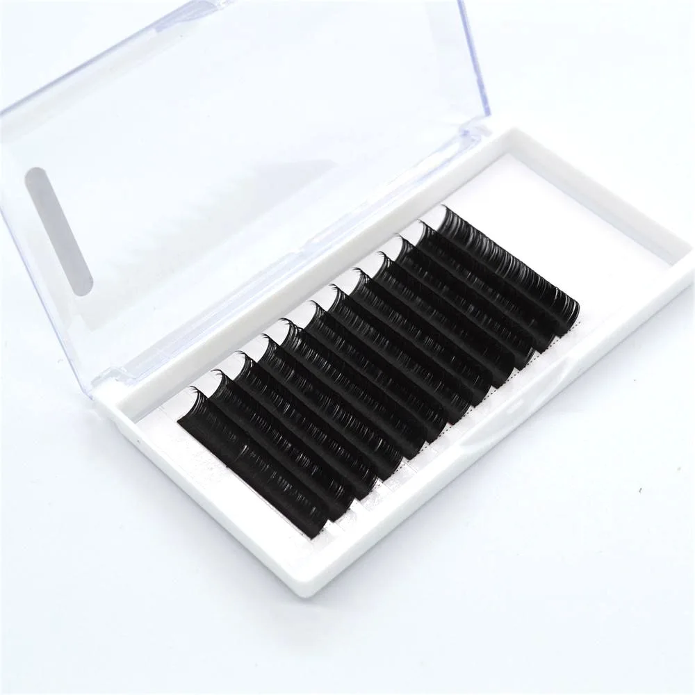 Classic Lash Extension 0.07/0.10/0.15/0.20/0.25 Eyelash Extensions Natural Cashmere Soft Silk Lash J/B/C/D/L/M Custom Logo