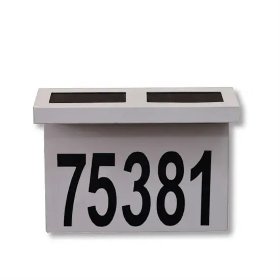 solar led address numbers door light house number