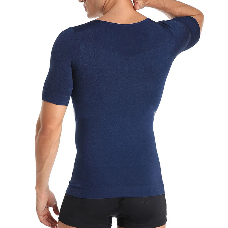 Classix Men Body Toning T-Shirt Gynecomastia Compression Shirts Posture Corrector Undershirt Belly Slimming Corrective Underwear