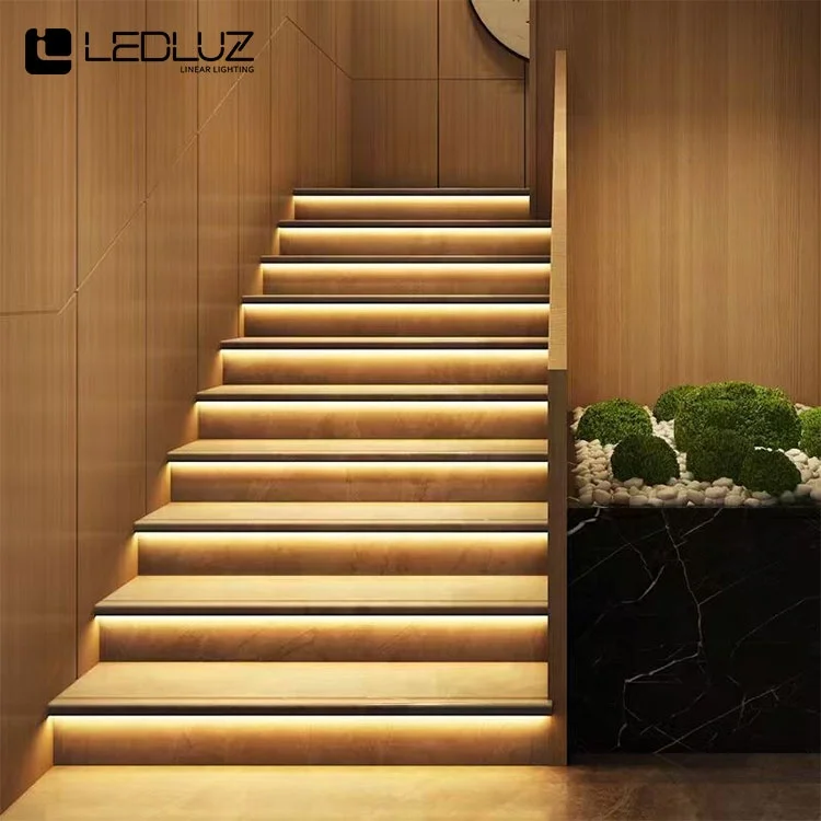 LED PROFILE STEP EXTRUSION STAIR NOSING FOR LED STRIP