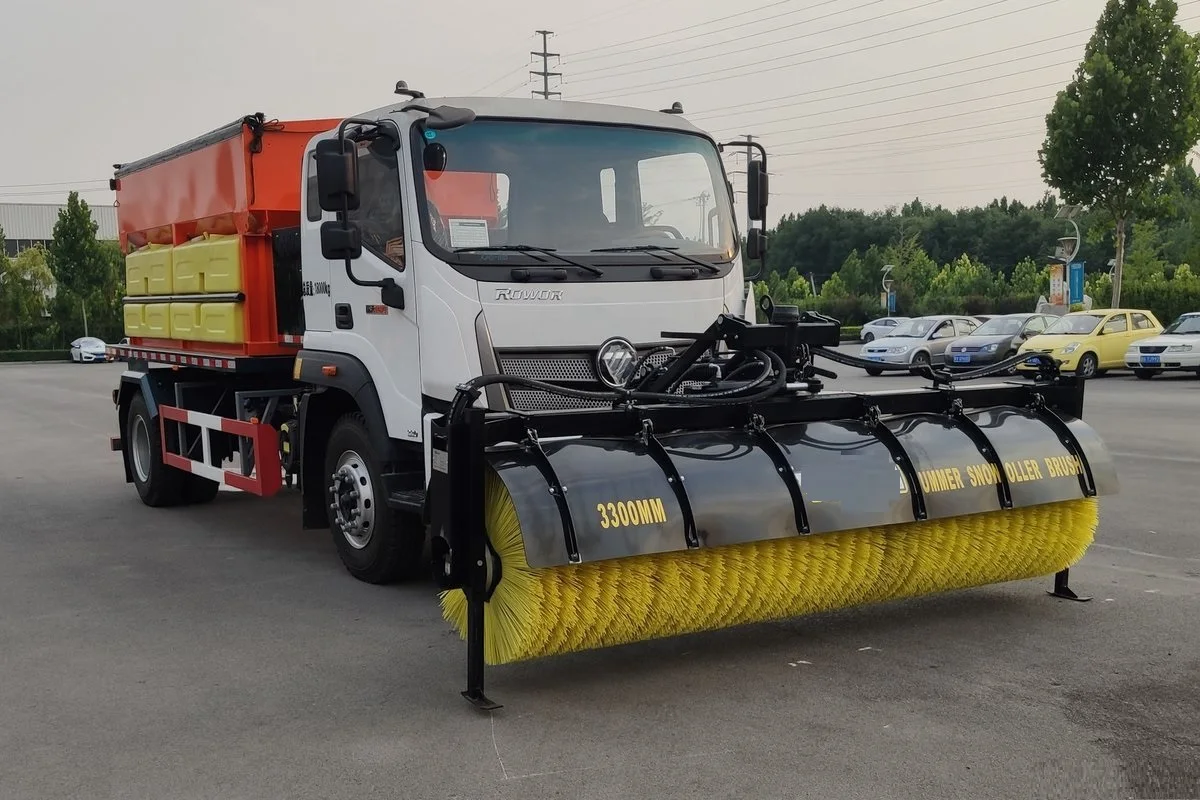 3300mm Hummer Snow Roller Brush Sweeper Truck Mounted Snow Cleaning Blower Remover Shovel Trucks