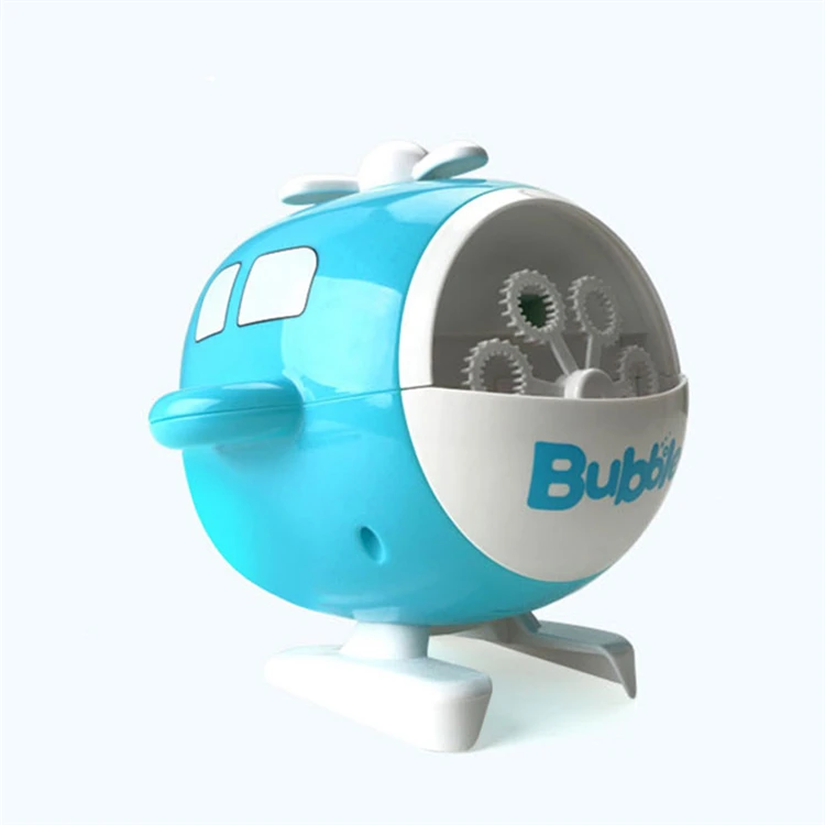Popular helicopter rechargeable battery fully automatic small bubble machine for children
