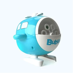 Popular helicopter rechargeable battery fully automatic small bubble machine for children