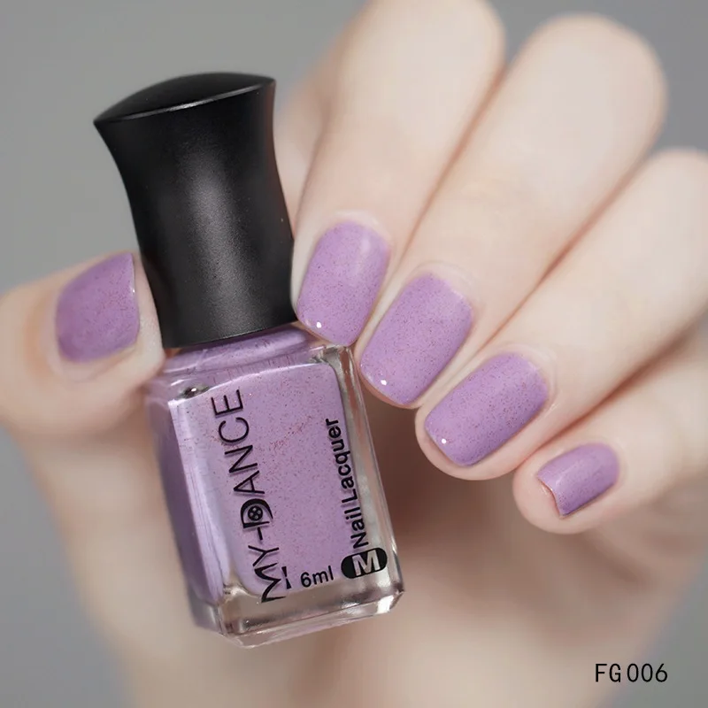 Water-based Quick-dry Long-lasting Purple Nail Polish Custom Packaging Private Label Accept