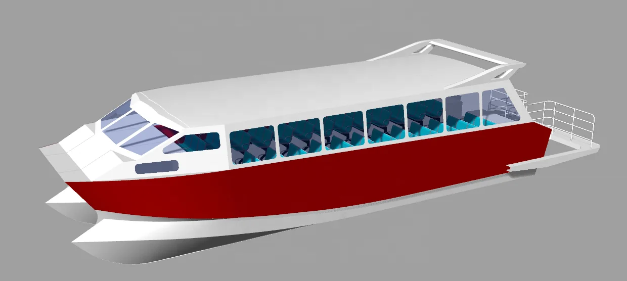 78 pax capacity aluminum catamaran passenger boat