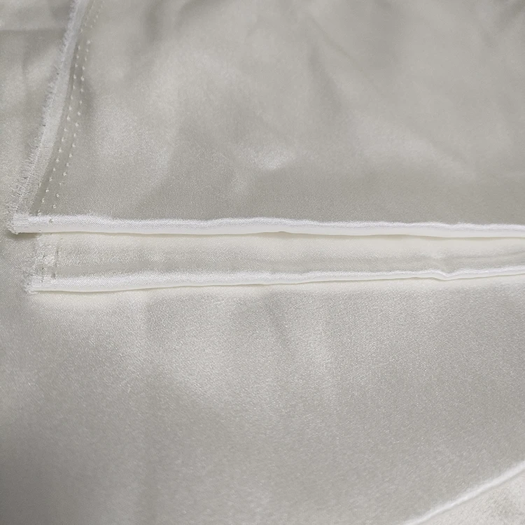 
 Высококачественная белая шелковая эластичная атласная ткань 22 мм для рисования, ткань для свадебного платья  