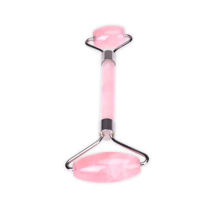 Professional Wholesale Facial Face Massager Rose Quartz Roller with Box