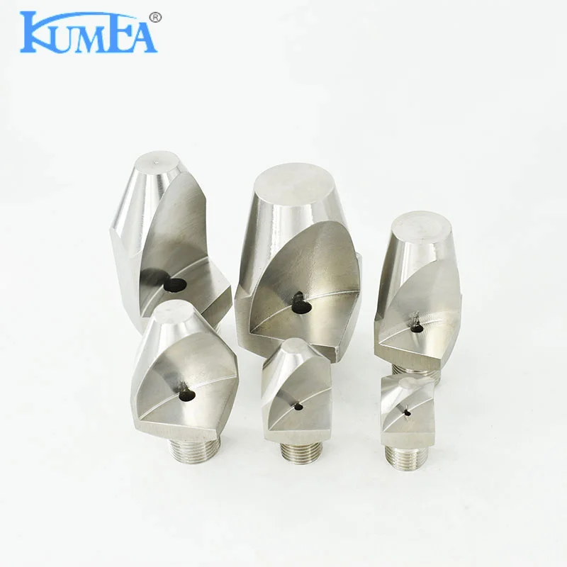 KUMEA Large size Stainless steel Water Washing Narrow Angle Spoon Deflector Jet Flat Fan Spray Nozzle