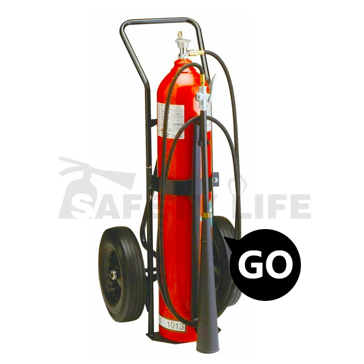 Two wheels type 12kg 20kg 25kg co2 fire extinguisher