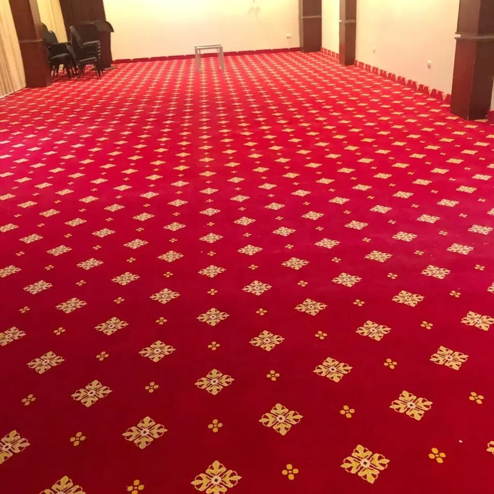 Hot Sale Colorful Design Commercial Alfombras Red Axminster Tapis Carpet For Banquet exhibition carpet