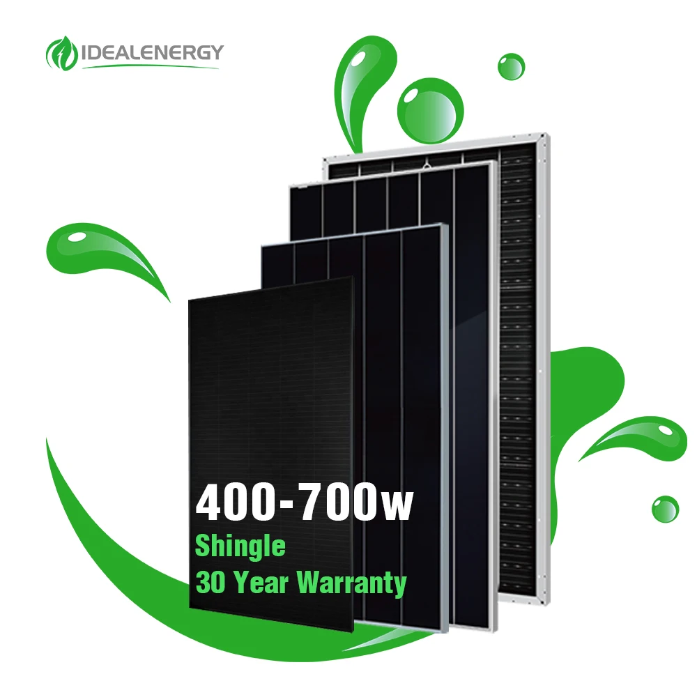 Full Black Bifacial 9bb 400 Watt 500watt 410w 440w 450w 455w 460w 480w 525w 600 Wp 700w 1000w Double Glass n Type Solar Panel