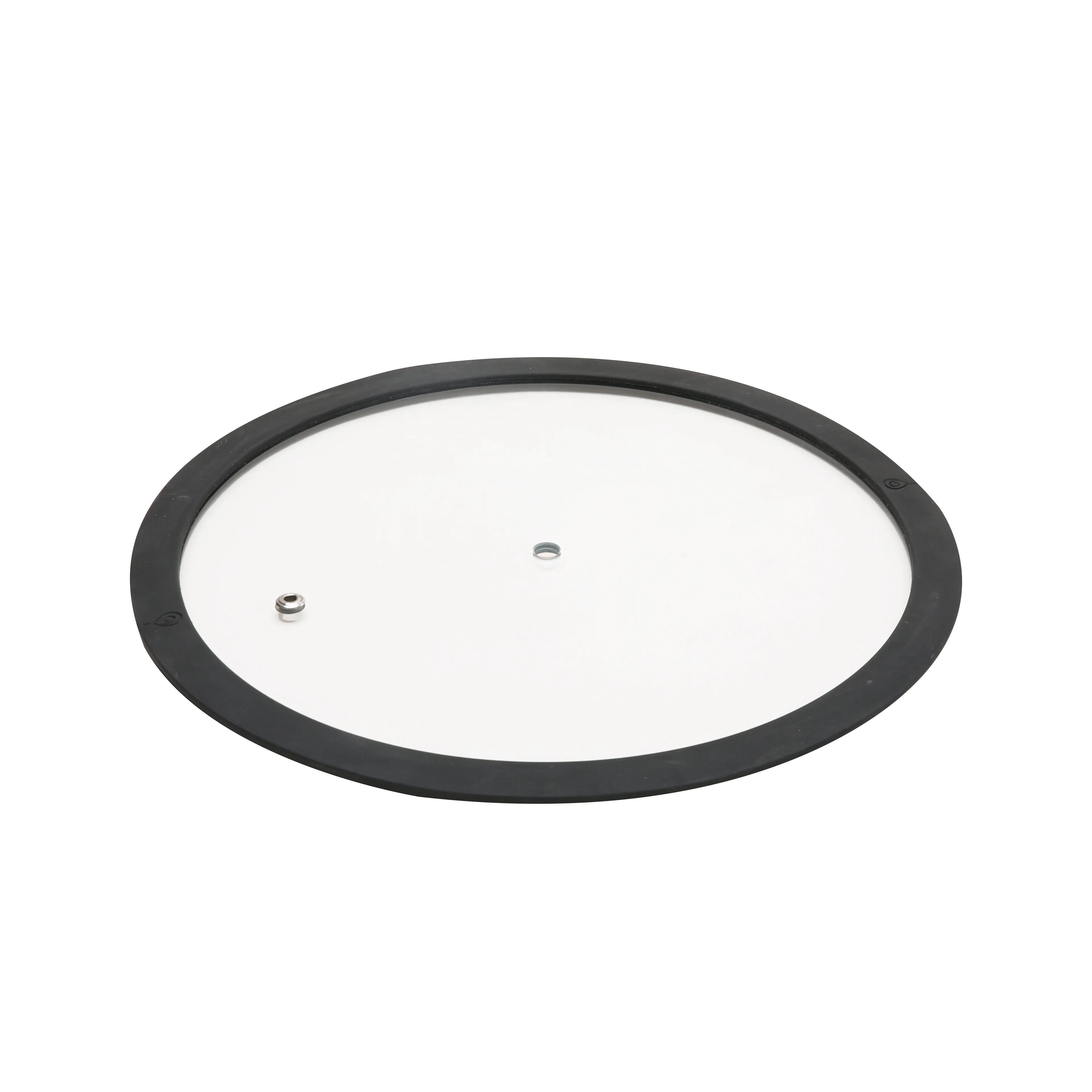 silicone edge home use pot casserole cookware  tempered glass lid with silicone ring