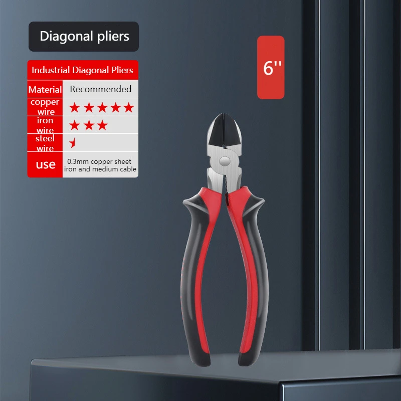 Germany Type Comfort Handle Combination Pliers, Long Nose, and Side cut pliers Set